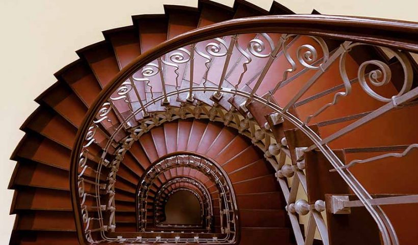 L'escalier pour les combles
