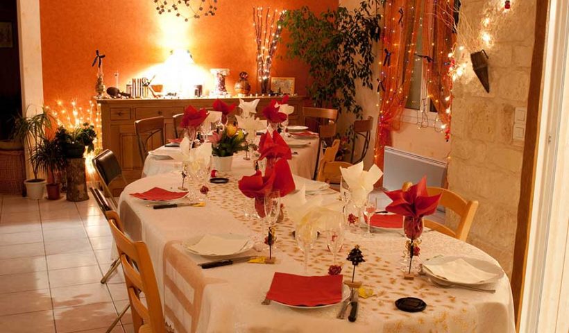 table décorée