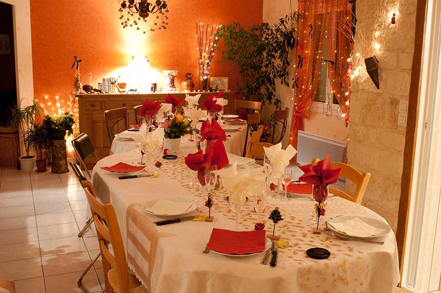table décorée