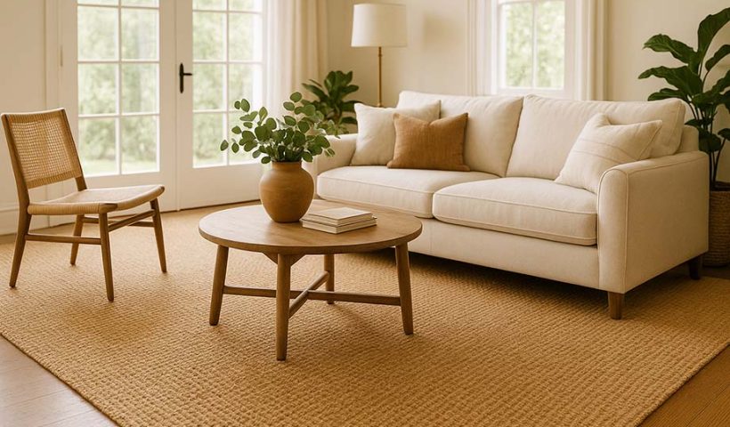 Revêtement de sol en fibre végétale