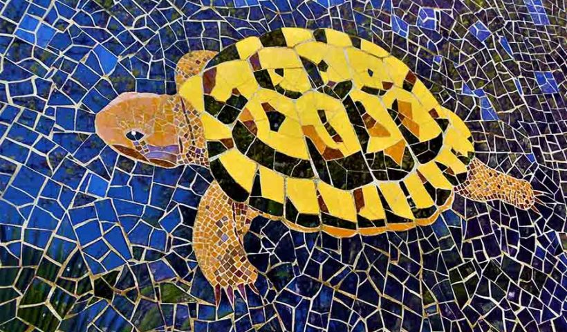 Revêtement de sol en mosaïque