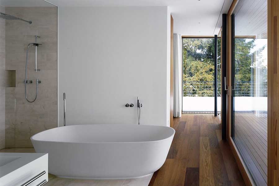 salle de bain rétro