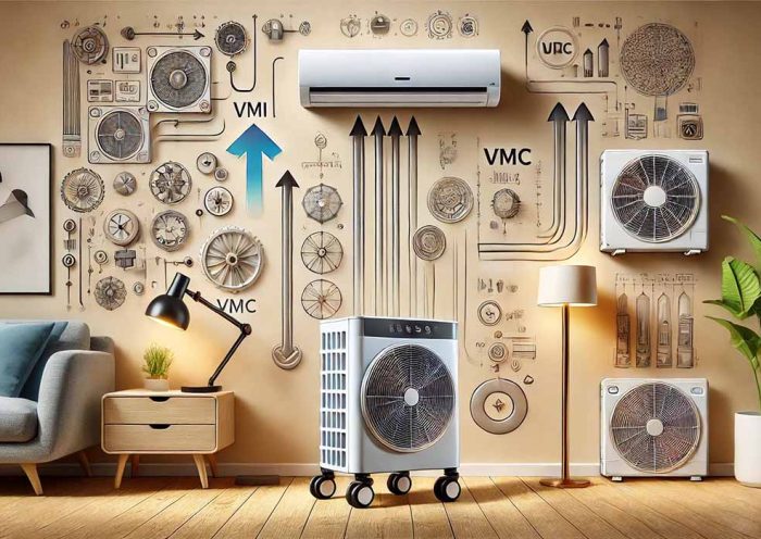 différentes options de climatisation : Climatiseur mobile, fixe, réversible, VMI, VMC et air conditionné