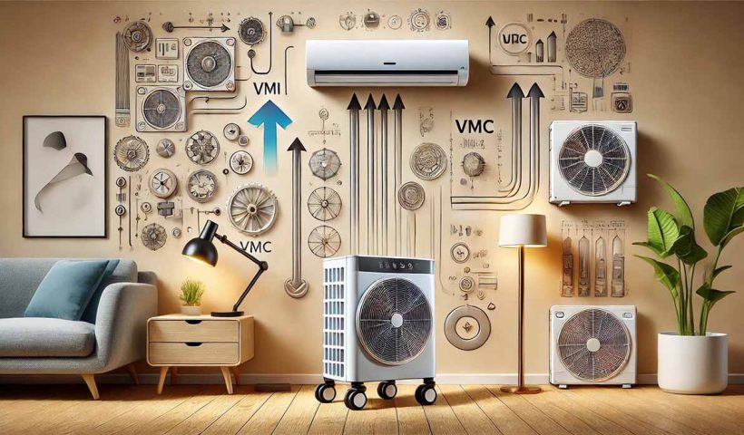 différentes options de climatisation : Climatiseur mobile, fixe, réversible, VMI, VMC et air conditionné