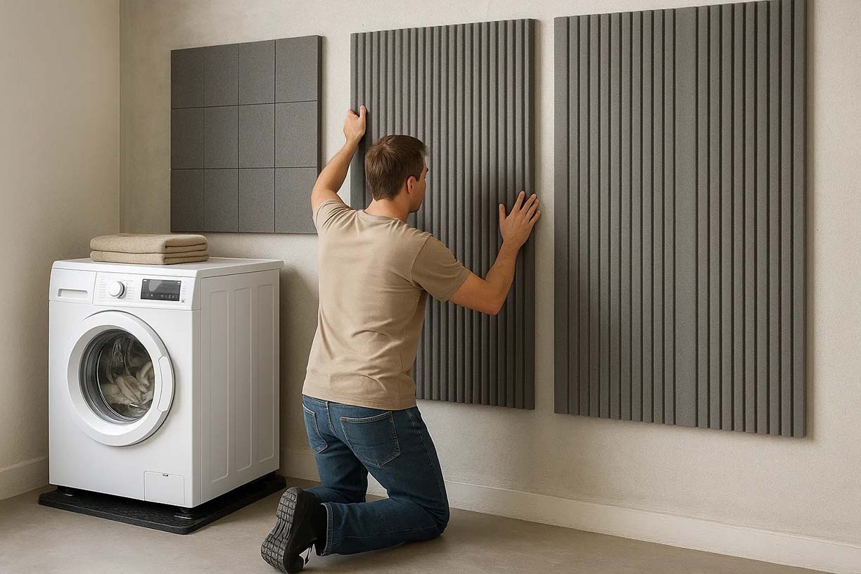 Isoler phoniquement les murs pour atténuer le bruit des machines