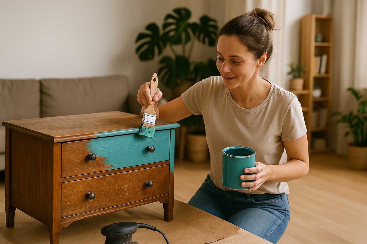 Repeindre un meuble ancien pour lui donner une seconde vie