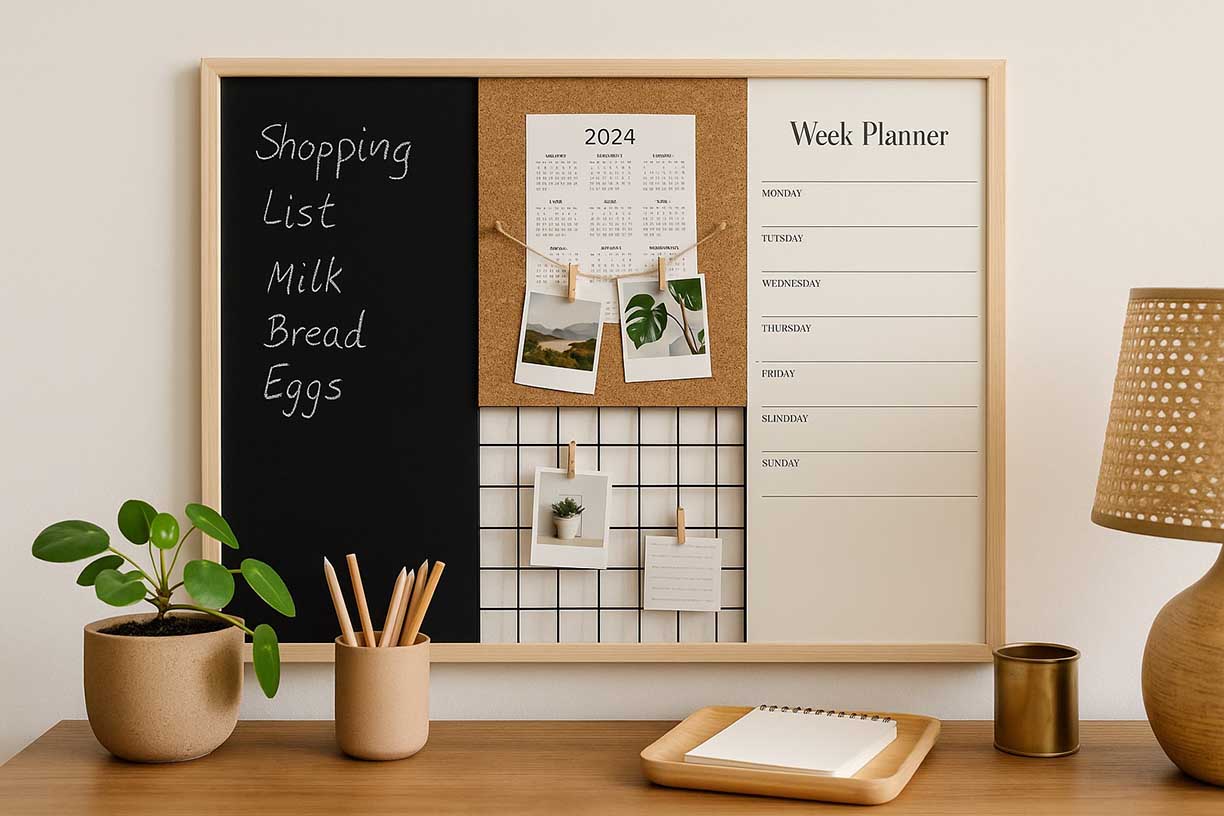 panneau mémo mural multifonction